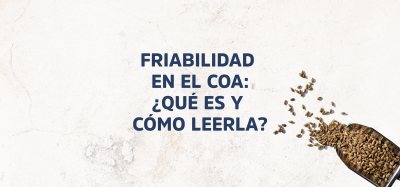 ¿Qué es y cómo leer la friabilidad en el COA? 